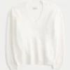 Sweter Hollister Comfy Cloud Oversized V-Neck Sweter Hollister Comfy Cloud Oversized V-Neck