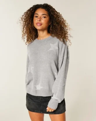 Sweter z łatwym wzorem gwiazdy