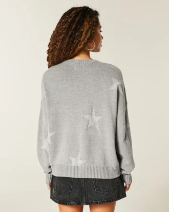 Sweter z łatwym wzorem gwiazdy