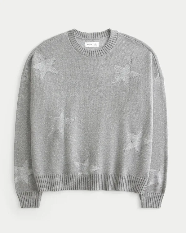 Sweter z łatwym wzorem gwiazdy Sweter z łatwym wzorem gwiazdy