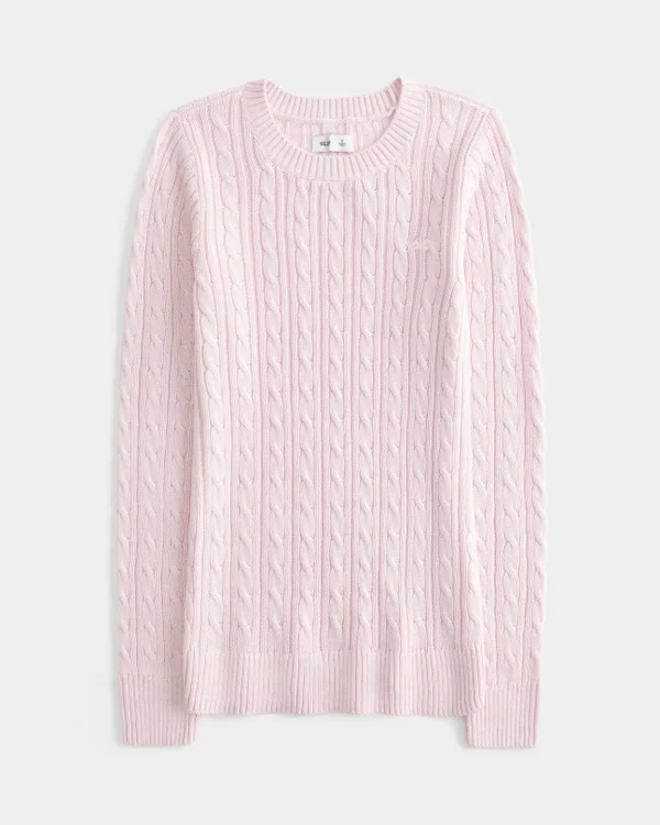 Sweter z dzianiny warkoczowej Sweter z dzianiny warkoczowej