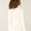 Sweter z dzianiny warkoczowej z gwiazdami Sweter z dzianiny warkoczowej z gwiazdami