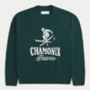 Sweter z nadrukiem Boxy Chamonix France Sweter z nadrukiem Boxy Chamonix France