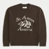 Sweter z nadrukiem Boxy St. Anton Austria Sweter z nadrukiem Boxy St. Anton Austria