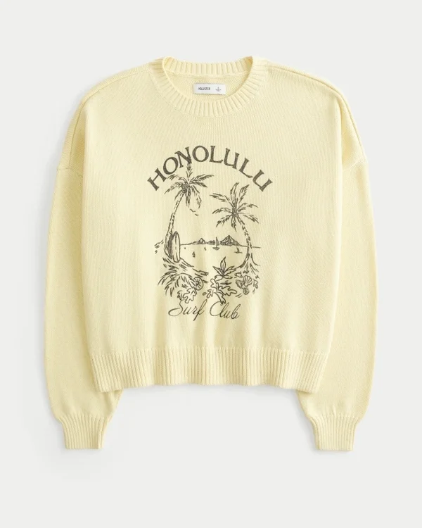 Sweter z nadrukiem Easy Honolulu Sweter z nadrukiem Easy Honolulu