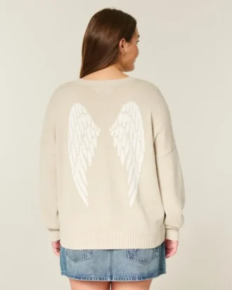 Sweter z nadrukiem Easy Wings