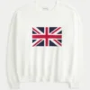Sweter z nadrukiem flagi Wielkiej Brytanii Sweter z nadrukiem flagi Wielkiej Brytanii