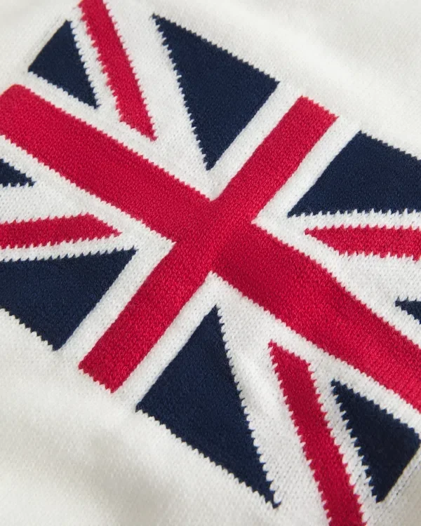 Sweter z nadrukiem flagi Wielkiej Brytanii Sweter z nadrukiem flagi Wielkiej Brytanii
