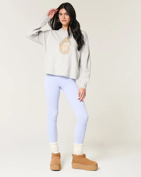 Sweter z nadrukiem króliczka Hollister Comfy Cloud Sweter z nadrukiem króliczka Hollister Comfy Cloud