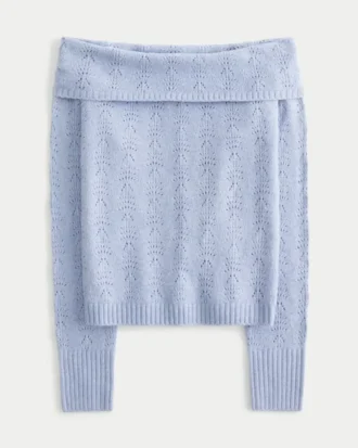 Sweter z odkrytymi ramionami