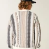 Sweter z okrągłym dekoltem w paski Sweter z okrągłym dekoltem w paski