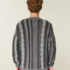 Sweter z okrągłym dekoltem w paski