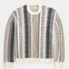 Sweter z okrągłym dekoltem w paski Sweter z okrągłym dekoltem w paski