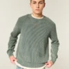 Sweter z pranym dekoltem w serek Sweter z pranym dekoltem w serek