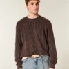 Sweter z pranym dekoltem w serek Sweter z pranym dekoltem w serek