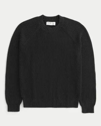 Sweter z pranym dekoltem w serek