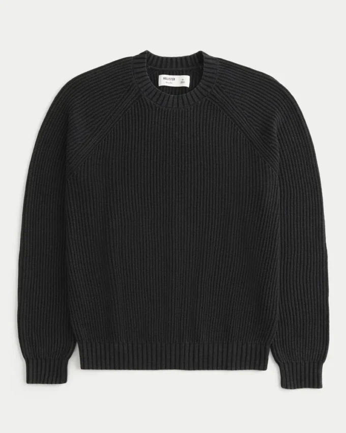 Sweter z pranym dekoltem w serek Sweter z pranym dekoltem w serek