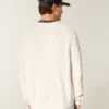 Sweter z pranym dekoltem w serek Sweter z pranym dekoltem w serek