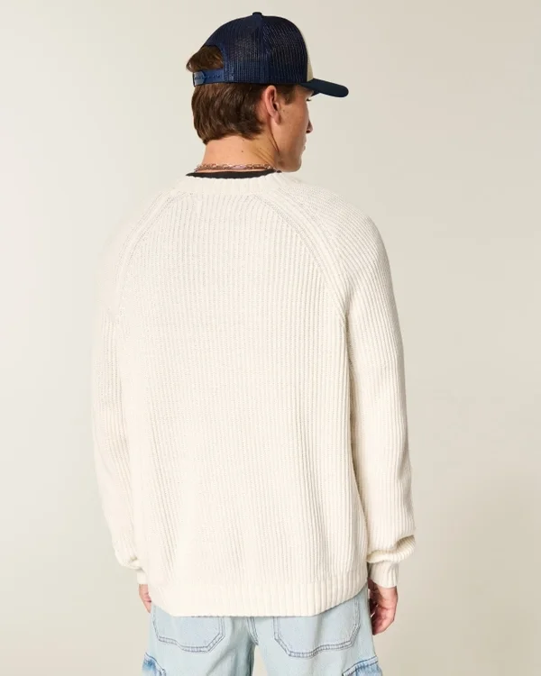 Sweter z pranym dekoltem w serek Sweter z pranym dekoltem w serek
