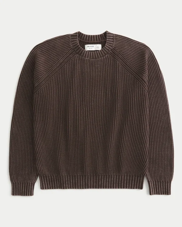 Sweter z pranym dekoltem w serek Sweter z pranym dekoltem w serek