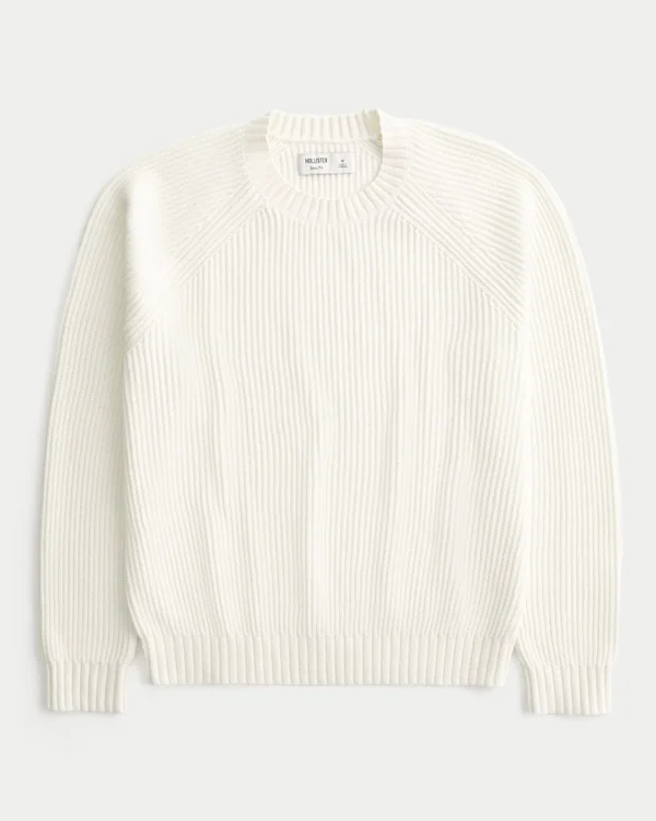 Sweter z pranym dekoltem w serek Sweter z pranym dekoltem w serek