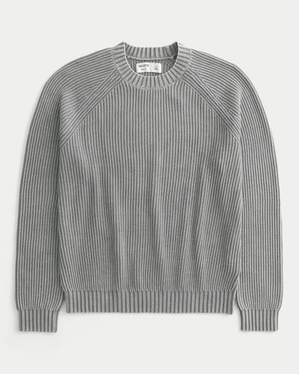 Sweter z pranym dekoltem w serek Sweter z pranym dekoltem w serek