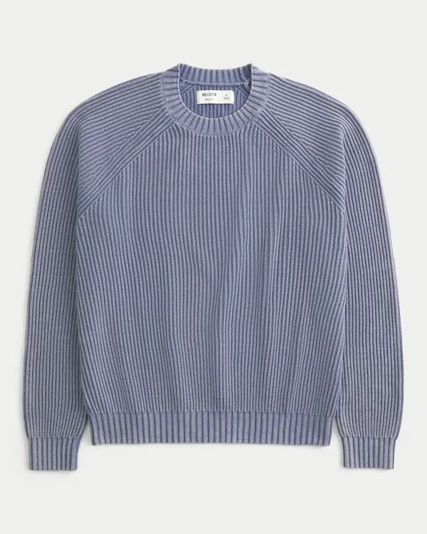 Sweter z pranym dekoltem w serek Sweter z pranym dekoltem w serek