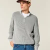 Sweter z ćwiartkowym zamkiem Sweter z ćwiartkowym zamkiem
