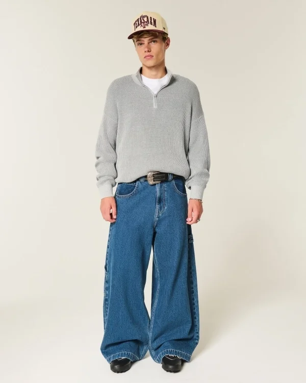 Sweter z ćwiartkowym zamkiem Sweter z ćwiartkowym zamkiem