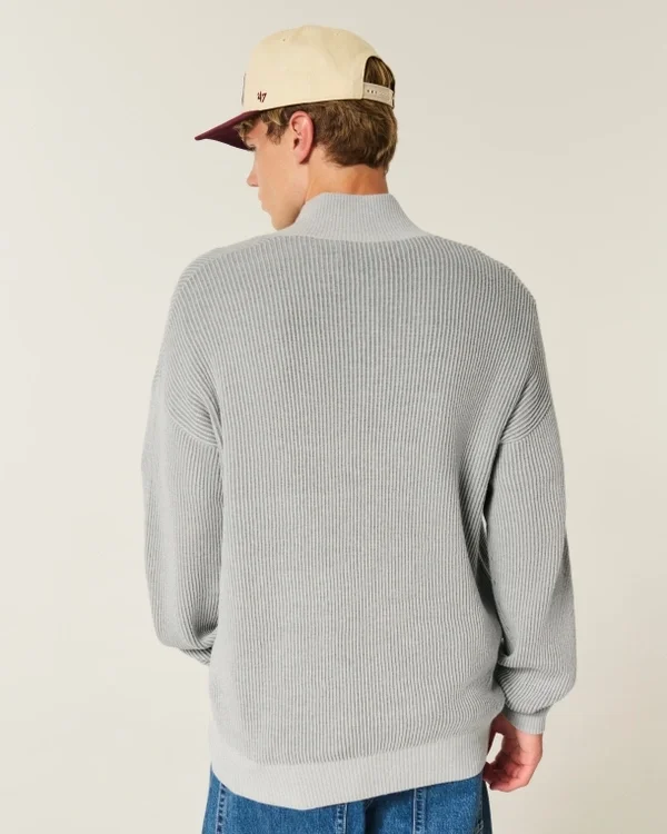 Sweter z ćwiartkowym zamkiem Sweter z ćwiartkowym zamkiem