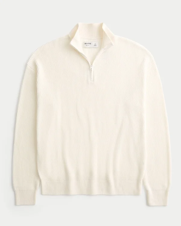 Sweter z ćwiartkowym zamkiem Sweter z ćwiartkowym zamkiem