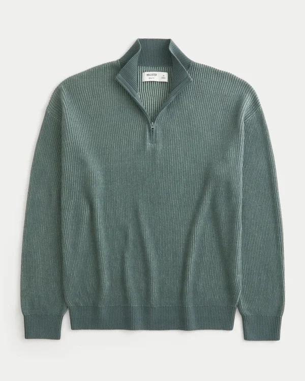 Sweter z ćwiartkowym zamkiem Sweter z ćwiartkowym zamkiem
