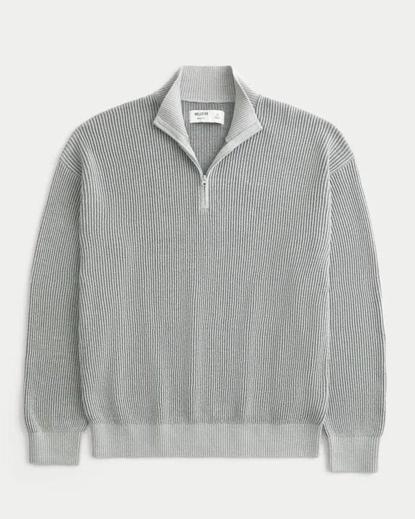 Sweter z ćwiartkowym zamkiem Sweter z ćwiartkowym zamkiem