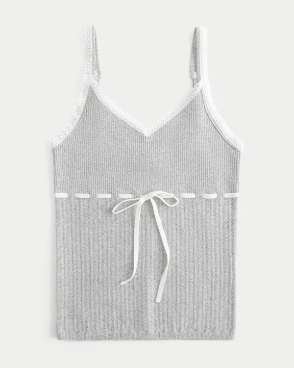 Sweter z wiązaniem z przodu Sweter z wiązaniem z przodu