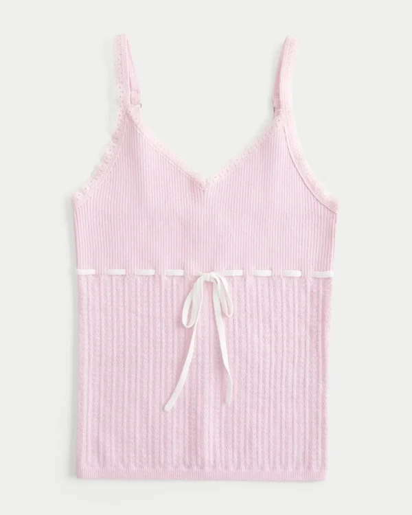 Sweter z wiązaniem z przodu Sweter z wiązaniem z przodu