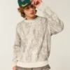 Sweter z wzorem w kratkę