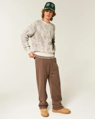 Sweter z wzorem w kratkę