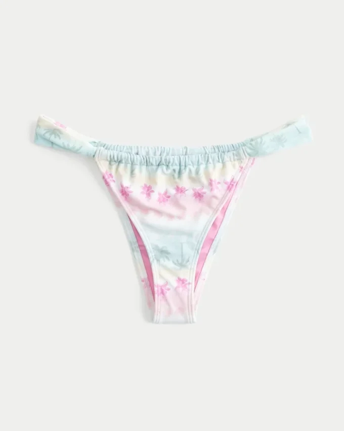Szerokie ramiączka, wysokie wycięcie, figi bikini