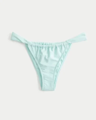 Szerokie ramiączka, wysokie wycięcie, figi bikini