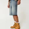 Szorty dżinsowe Taz Graphic Medium Wash Super Baggy Szorty dżinsowe Taz Graphic Medium Wash Super Baggy