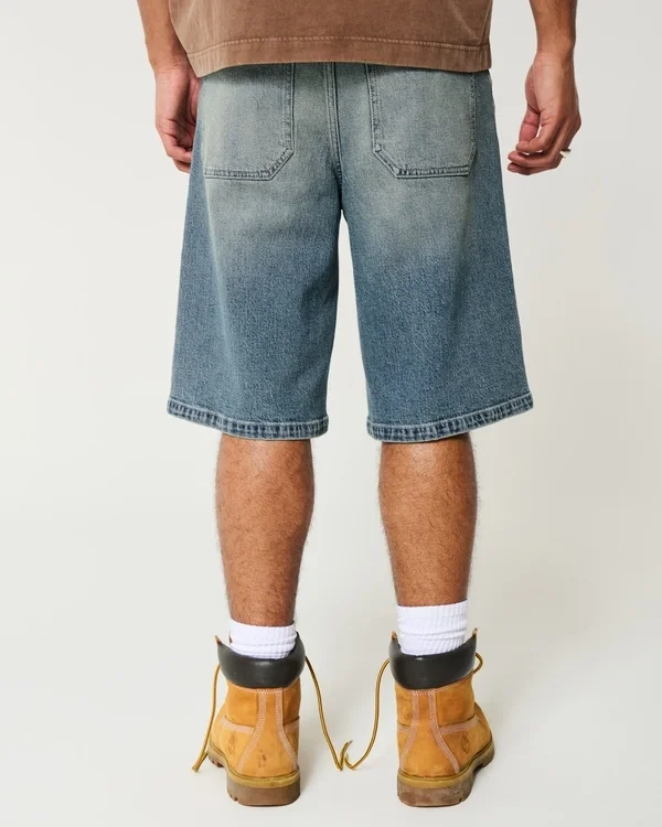 Szorty dżinsowe Taz Graphic Medium Wash Super Baggy Szorty dżinsowe Taz Graphic Medium Wash Super Baggy