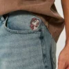 Szorty dżinsowe Taz Graphic Medium Wash Super Baggy Szorty dżinsowe Taz Graphic Medium Wash Super Baggy