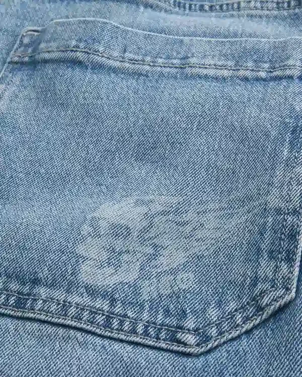 Szorty dżinsowe z nadrukiem czaszki Super Baggy Szorty dżinsowe z nadrukiem czaszki Super Baggy