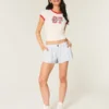 Szorty Hollister Livvy z mieszanki lnu z niskim stanem Szorty Hollister Livvy z mieszanki lnu z niskim stanem