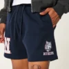 Szorty z polaru do połowy uda z grafiką UConn Huskies Szorty z polaru do połowy uda z grafiką UConn Huskies