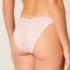 Szydełkowa falbankowa majtki bikini z wiązaniem z boku