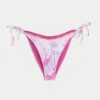 Szydełkowa lamówka Boczne wiązanie Figi bikini typu cheeky