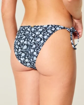 Szydełkowa lamówka Boczne wiązanie Figi bikini typu cheeky