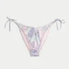 Szydełkowa lamówka Boczne wiązanie Figi bikini typu cheeky