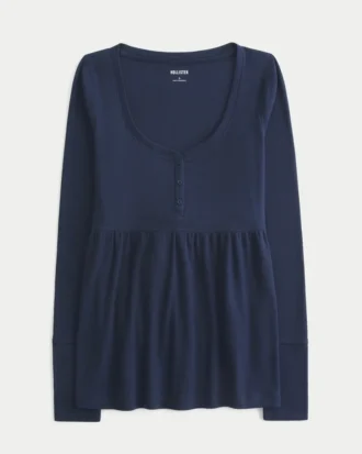Top babydoll z wiązaniem z tyłu